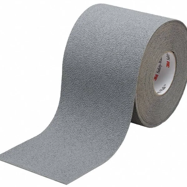 3M 370 Safety-Walk Slip-Resistant Medium Resilient Tapes and Treads - Gray, 6 in x 60 ft, Roll, 1/Case