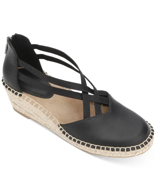 Kenneth Cole Reaction Clo Elastic Wedge 7 Women's Black