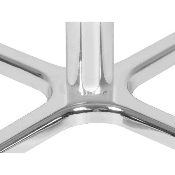 30x22 Via Square x - Base Dining Table Carbon/Chrome - Regency