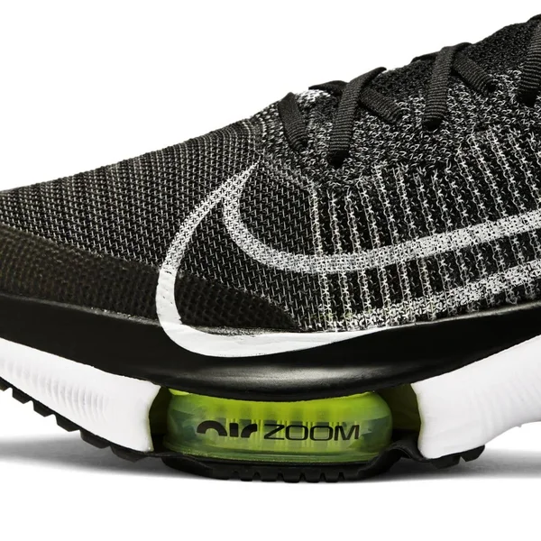 Nike Men's Air Zoom Tempo Next% Black-White-Volt, 13