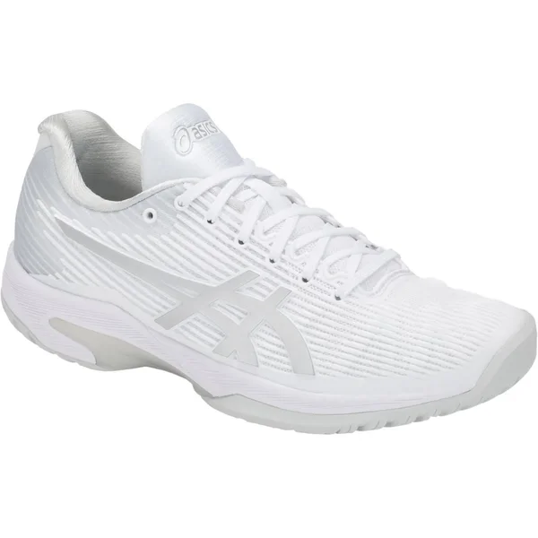 Asics Solution Speed FF (White/Silver) Women's Tennis Shoes