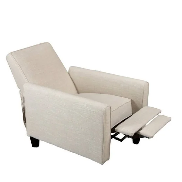 Noble House Trent Home Delouth Recliner Club Chair in Beige