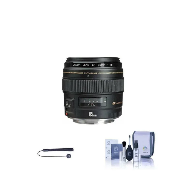 Canon EF 85mm f/1.8 USM Autofocus Telephoto Lens - USA Warranty - Includes Cleaning Kit, Capleash II