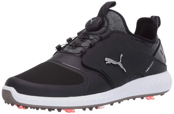Puma Ignite PWRADAPT Caged Disc Black Golf Shoes