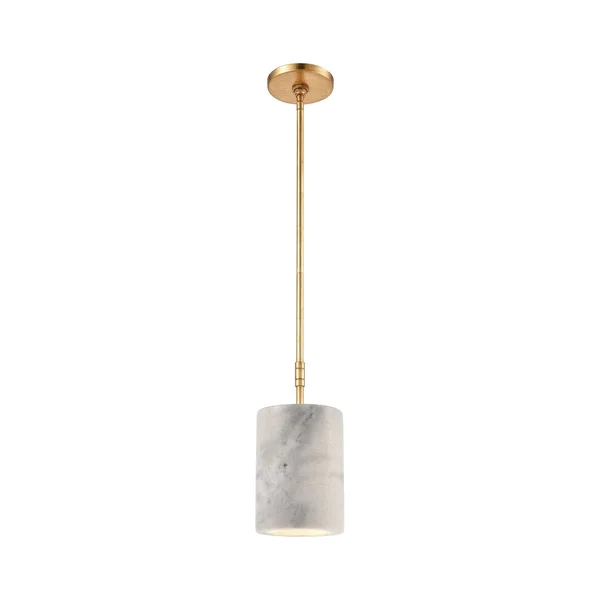 Elk Lighting Lexington Avenue 1-Light Mini Pendant in Antique Gold Leaf 32393/1