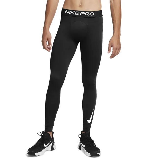 Nike Men's Pro Warm Tights - Small, Black
