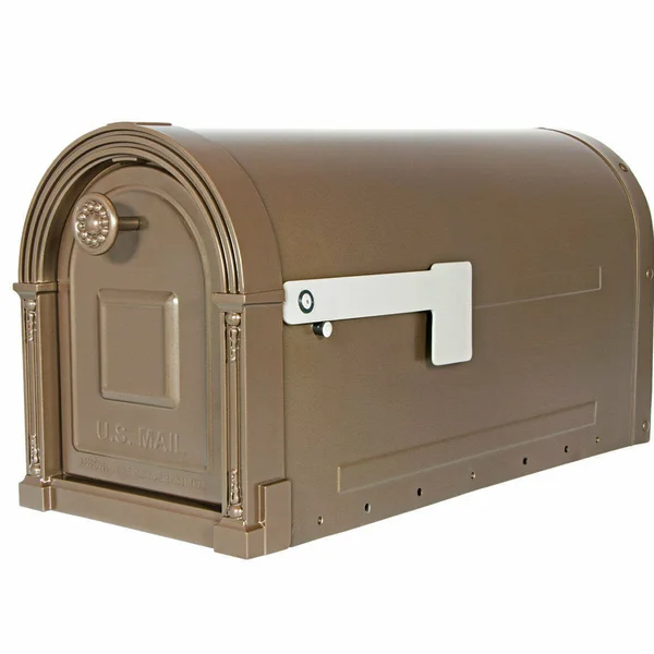 Gibraltar Mailboxes Garrison Large - Steel, Post Mount Mailbox, Venetian Bronze