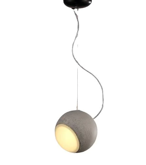 7x22 Round Silver Ceiling Pendant Lamp