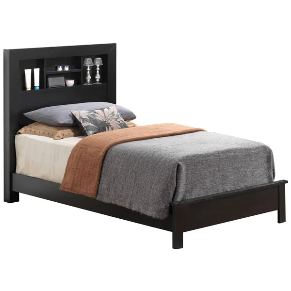 Glory Furniture Burlington Twin Panel Bed in Black - G2450B-TB2