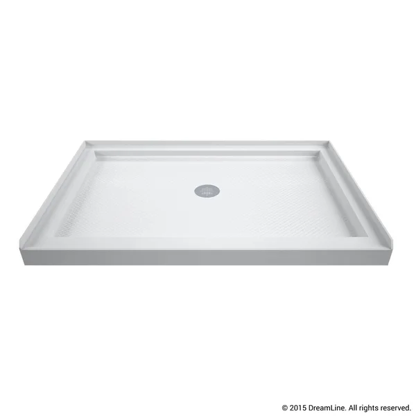 DreamLine DLT-1132480 Slimline 32 x 48 inch Single Threshold Shower Base - Center Drain
