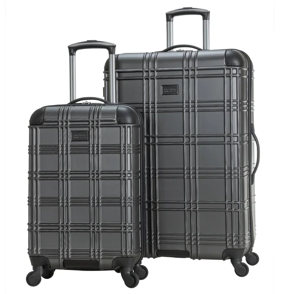 Ben Sherman &Nottingham& 2-Piece 20in/28in Lightweight Hardside 4-Wheel Spinner Luggage Set - Charcoal