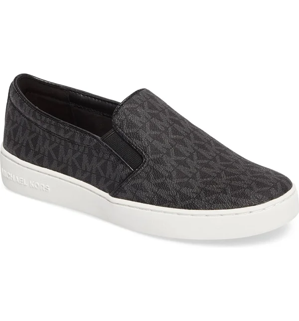 Michael Michael Kors Black Keaton Slip on Sneakers