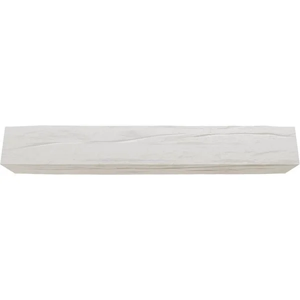 Ekena Millwork MANURW08X12X60UN 8x22H x 12x22D x 60x22W Riverwood Faux Wood Fireplace Mantel, Factory Prepped, Ready for Paint