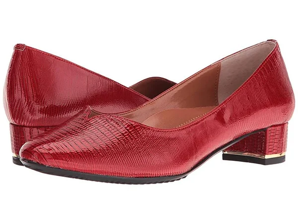 Women's J. Renee Bambalina Low Block Heel Pump - Size: 9, Red