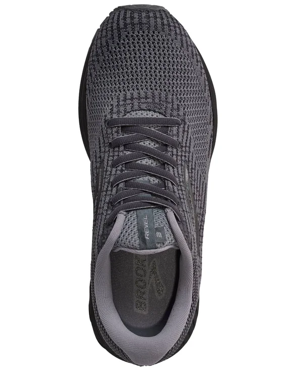 Brooks Men's Revel 3 Running Shoes, Size: 9.5 D, Black