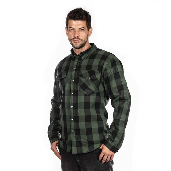 Road Armor Men's Protective Biker Shirt Thermal - 4XL, Green