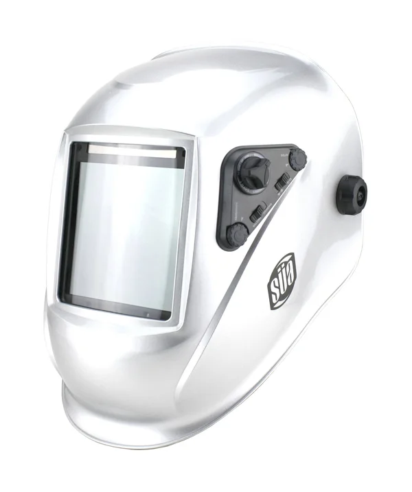 Sa Welding Helmet - Model: Vector - Auto Darkening - Largest Viewing Area: 4 inch x 4 inch - Photovoltaic Powered - Ergonomic He