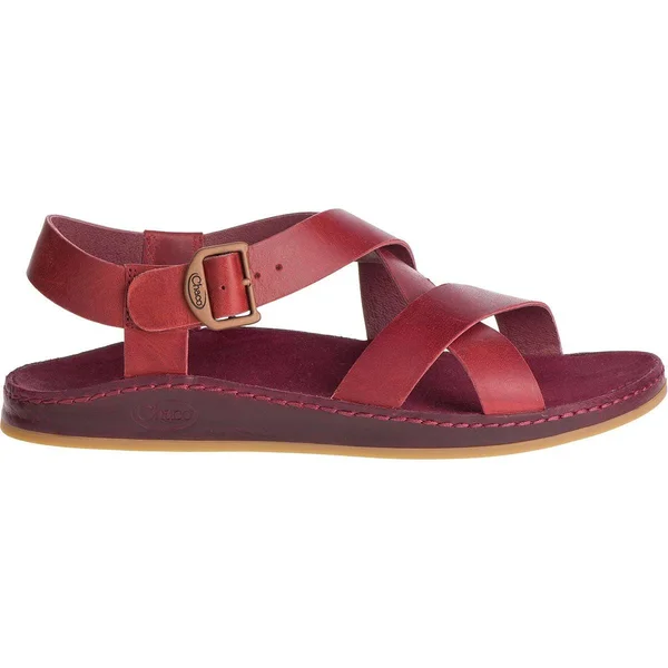 Chaco Women's Wayfarer Sandal - 8 - Port