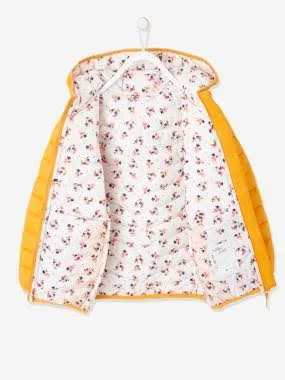 Lightweight Jacket with Hood, for Girls Mustard