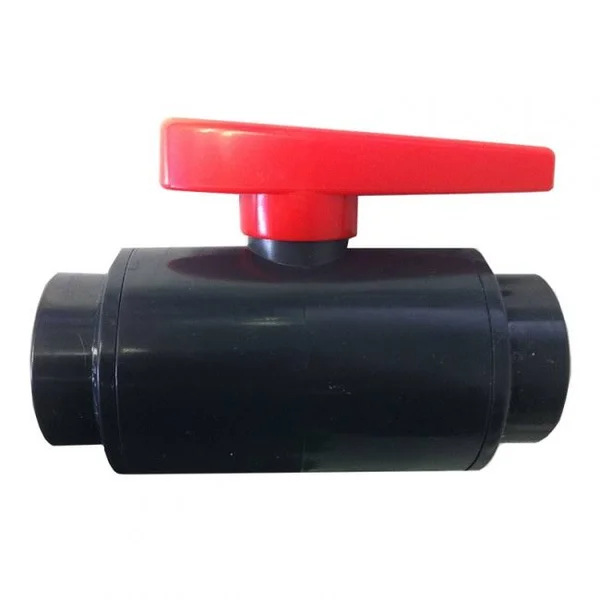 2-1/2x22 Deluxe Compact PVC Ball Valve - Gray/Threaded by Premium Industrial