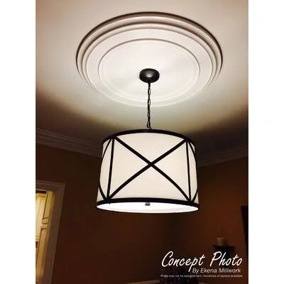 Darby Home Co D3AAB34097EC4A5881B188F48764D3EA Twitchell Ceiling Medallion Finish: Frost