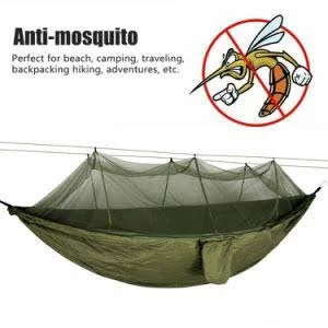 Camping Hammock with Net - Lightweight Double Portable Hammocks for Indoor, Outdoor, Hiking, Camping, Backpacking, Travel, Backy