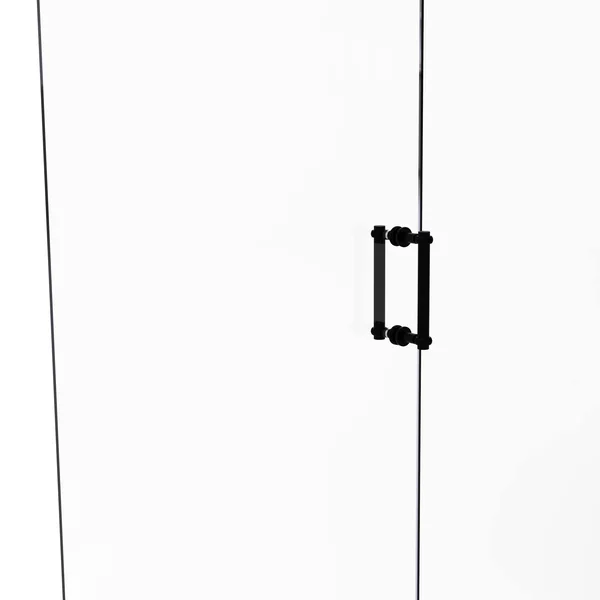 Allied Brass 404T-8BB-BKM Contemporary 8 in. Back to Back Shower Door Pull with Twisted Accent Matte Black