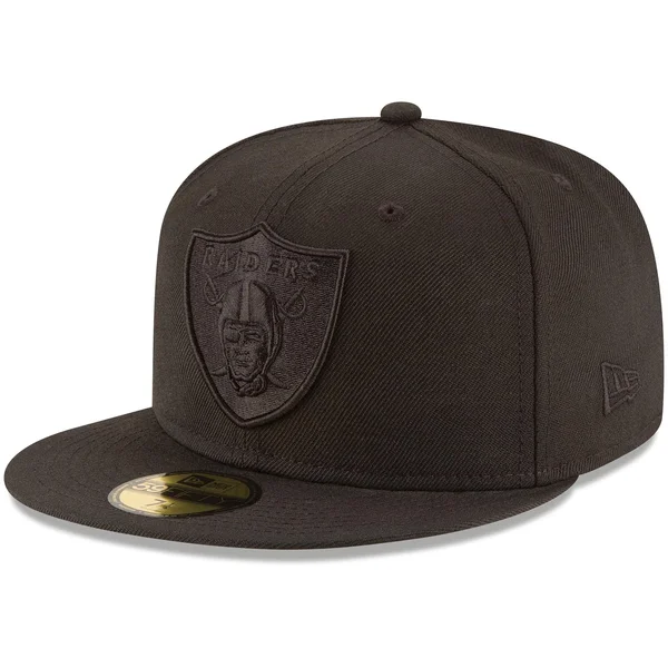 Oakland Raiders Black on Black 59FIFTY Fitted, New Era