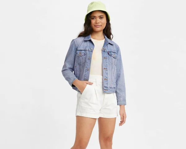 Levi&s Ex-Boyfriend Denim Trucker Jacket, Size X-Small in Across The Sky Trucker at Nordstrom
