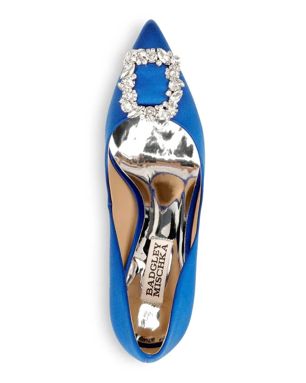 Badgley Mischka Women's Cher Crystal Buckle Pumps 3587233 - 5, Opal