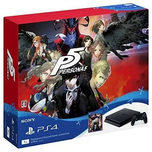 Sony PlayStation 4 Slim Persona 5 Starter Limited Pack - 1 TB - Jet Black