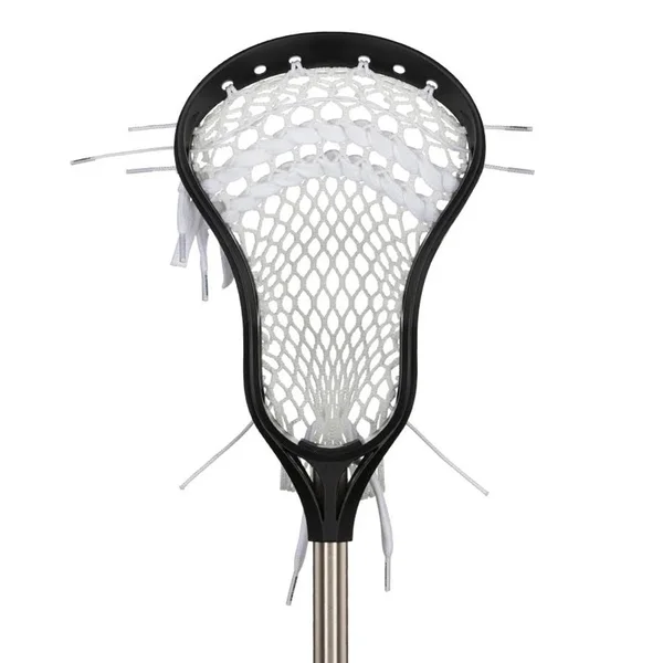 StringKing Complete Jr Lacrosse Stick - Black/Nickel