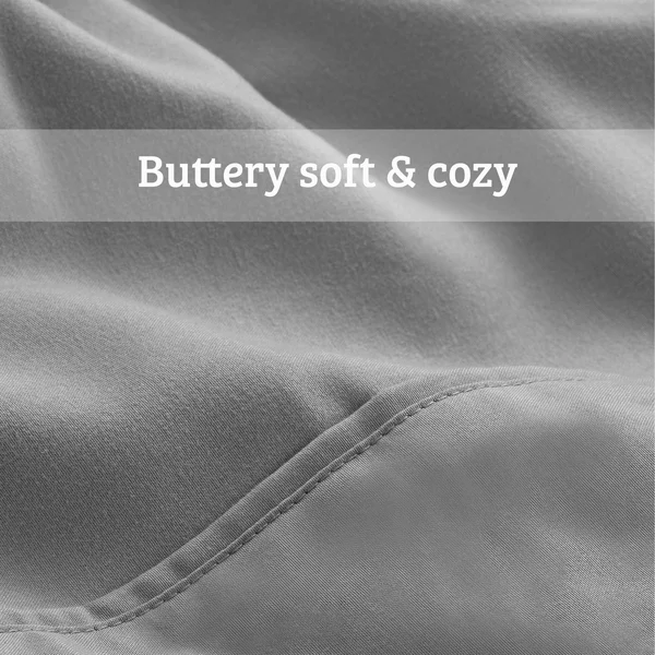 Bare Home Bed-in-a-Bag Down Alternative Comforter & Sheet Set - Comforter Set: Grey, Sheet Set: White - Twin XL