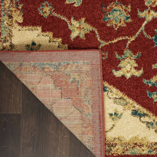 Nourison Traditional Vintage TRV01 Red Area Rug, 8&x 11&