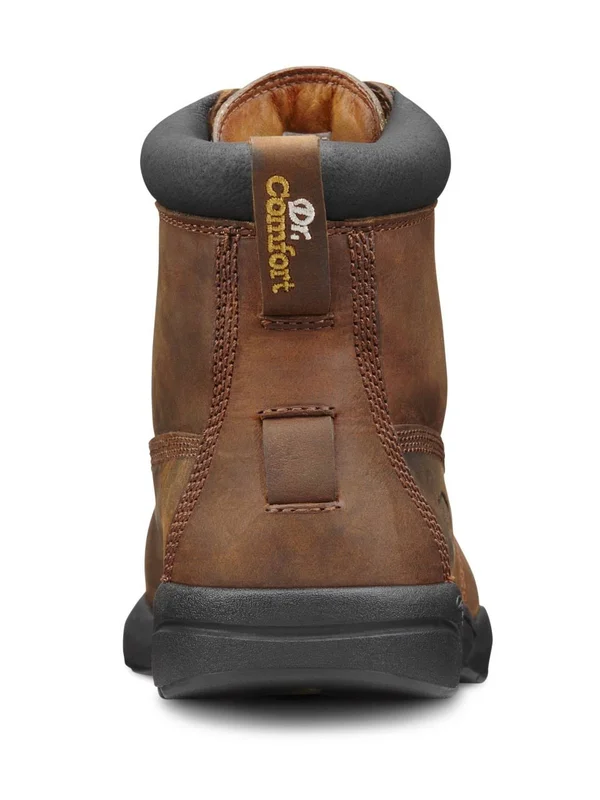 Dr. Comfort Boss Men's Work Boot: 11.5 Wide (e/2e) Chestnut Lace, Size: One size, Brown