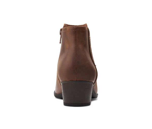 Clarks Women's Adreena Lilac Ankle Boot - Dark Tan Leather, 8