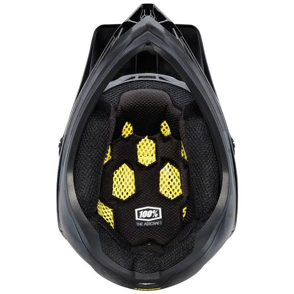 100% Aircraft MIPS Carbon Full-Face Helmet-Raw Black