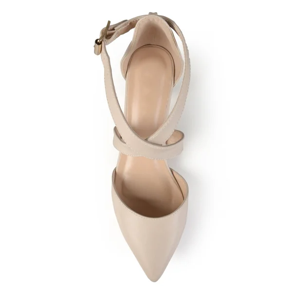 Journee Collection Women's &Riva& Pointed Toe Matte Pumps - Nude - 11