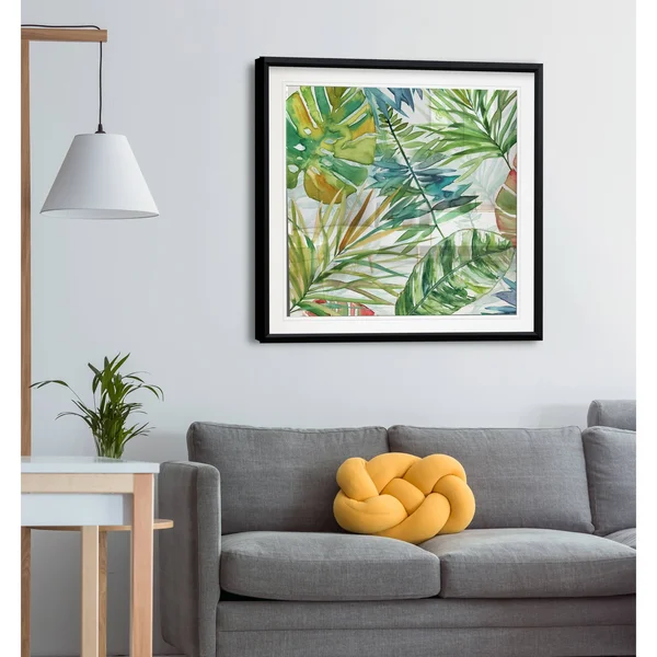 Wexford Home Tropical Sketchbook I -Framed Giclee Print, Size: 38 x 38