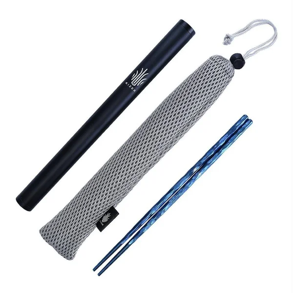 Kizer Titanium Chopsticks Blue - T309A2