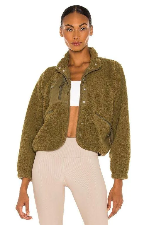 Hit The Slopes Fleece Jacket at Free People in Brown, Size: S