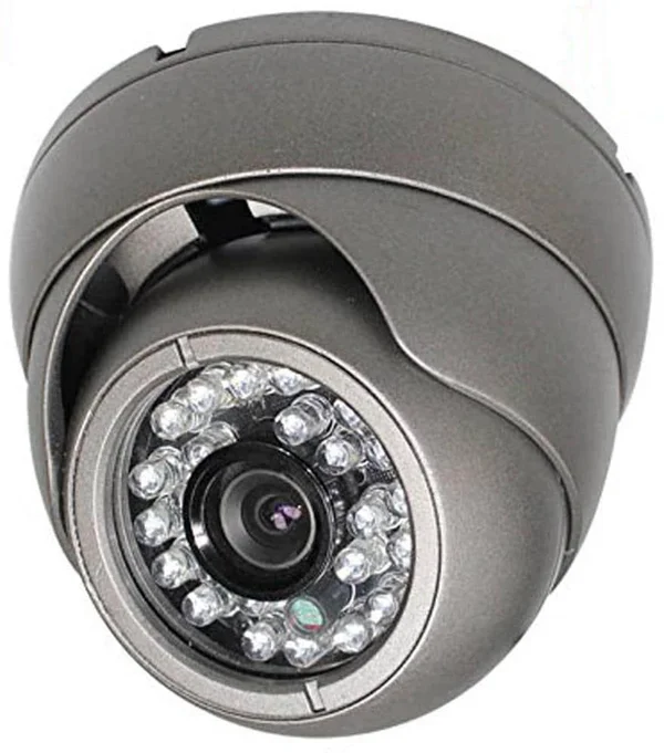 SPT INS-D3600G Outdoor 3 Axis IR Dome Camera 1000TVL 3.6mm Lens 24 Pieces LED (Gray)