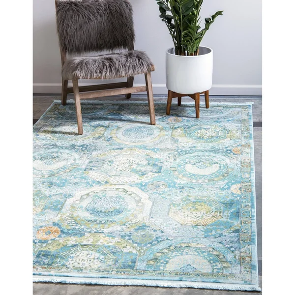 Unique Loom Coppelia Baracoa Round Rug - 8& 4 x 8& 4 (Pink)