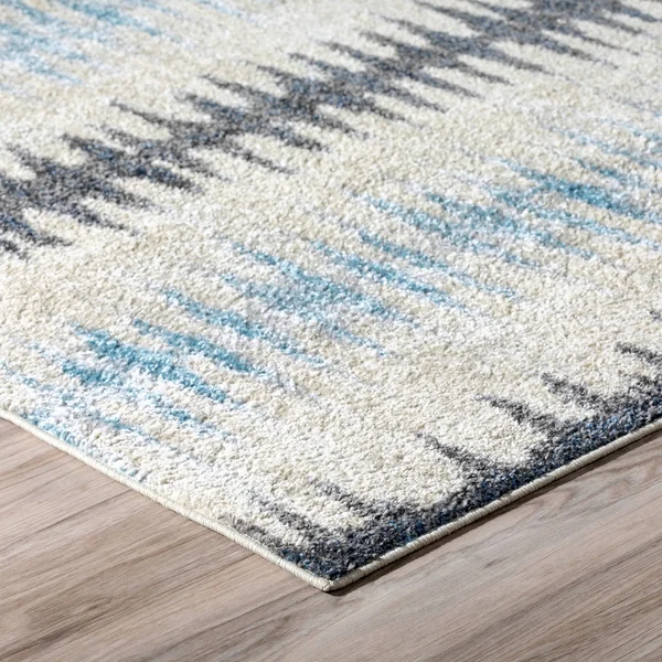 Addison Blair Spice + Taupe Tribal Striped Area Rug