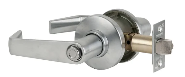 Schlage S40SAT606 Saturn Privacy Door Lever Set Satin Brass