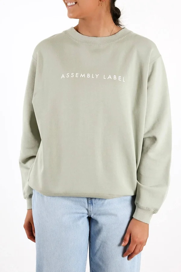 Logo Fleece Womens Soft Green/White - AU 6, Soft Green