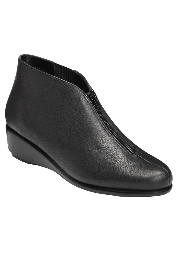 Aerosoles Women's Allowance Ankle Boot, Black LEATHER, 10