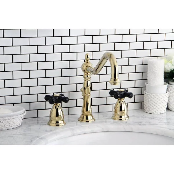 Kingston Brass Ks1992pkx Widespread Lavatory Faucet - Polished Brass