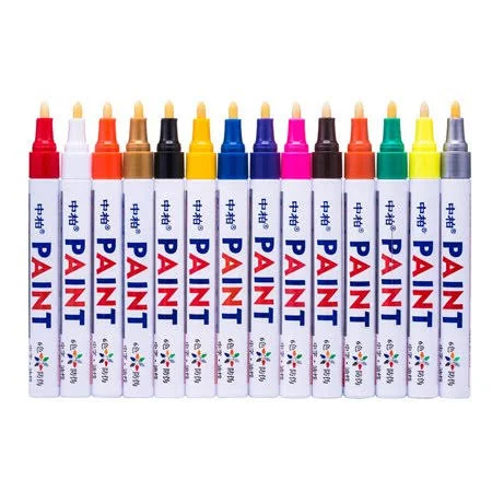 1pcs Lasting White Markers Paint Metal Face Permanent Toyo Paint Marker Pen - Size: 0ne size, Yellow