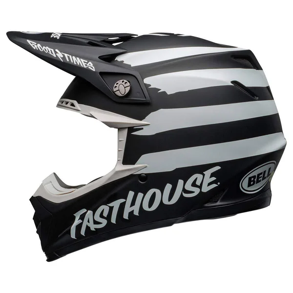 Bell Moto-9 Fasthouse Signia MIPS Helmet Medium Matte Black/White